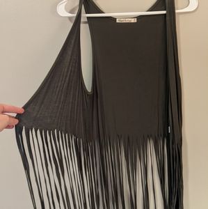 Fringe Accent Vest